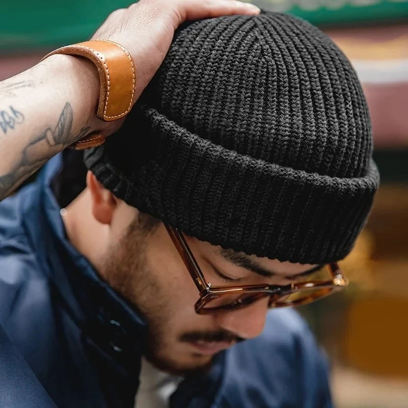 男性冬スカリービーニー帽子女性のためのニットウールスカーフキ - Muffler Men Wool のレビューと価格