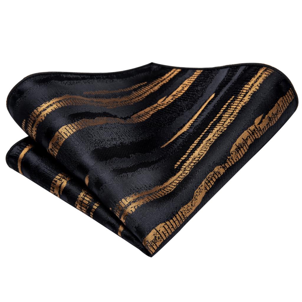 Hi-tie-男性用のストライプのシルクのウェディングネクタ - Silk Tie Striped のレビューと価格