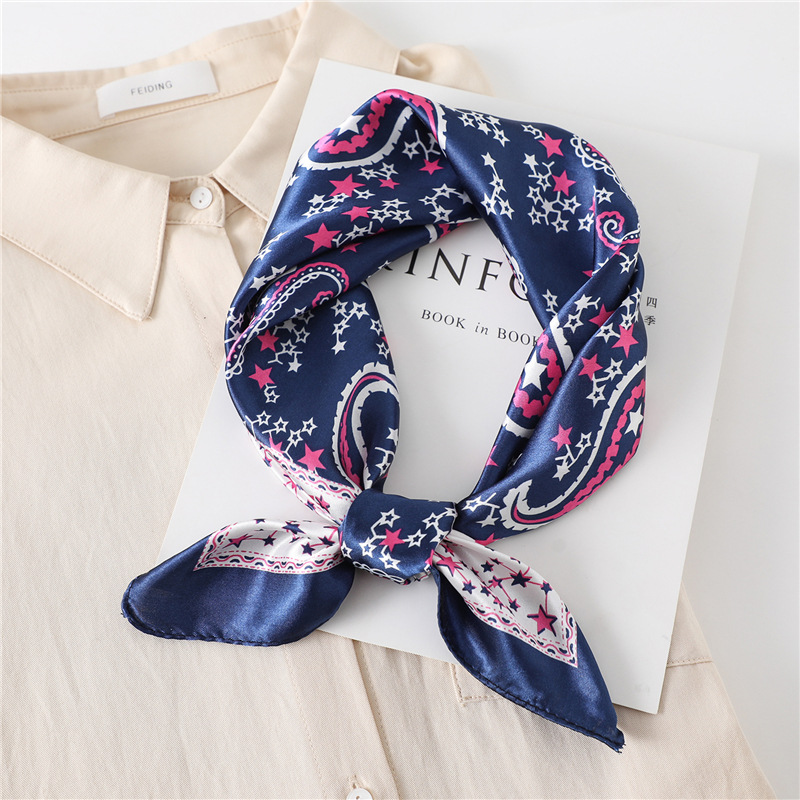 60 センチメートル高級正方形シルクスカーフ女性のためのヒジ - Face Scarf Mask のレビューと価格
