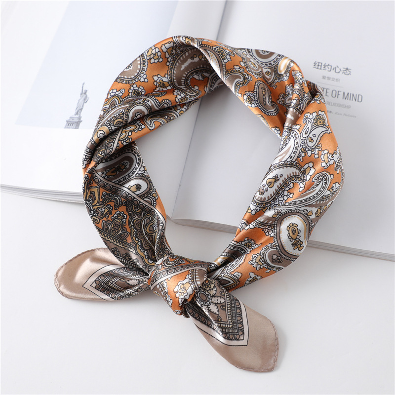 60 センチメートル高級正方形シルクスカーフ女性のためのヒジ - Face Scarf Mask のレビューと価格