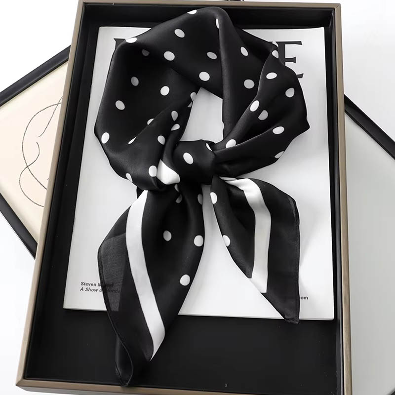 高級レディースヘアドットスカーフ女性用シルクスクエアスカーフ - Scarf Silk Square のレビューと価格