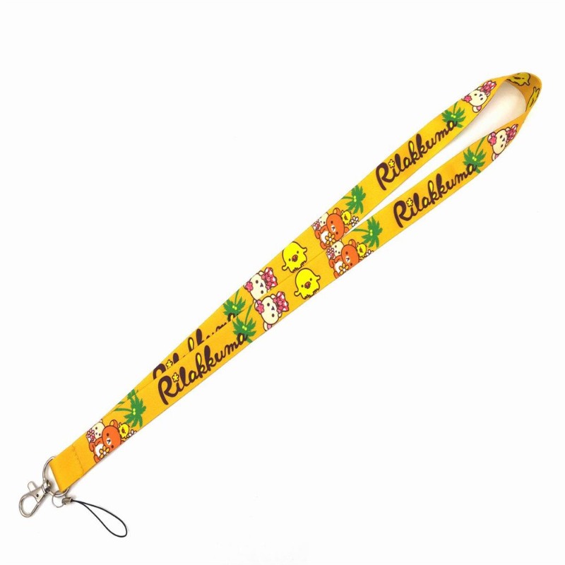かわいいリラックマのアニメ風ネックストラップ |   IDカ - Lanyard Badge Holder のレビューと価格